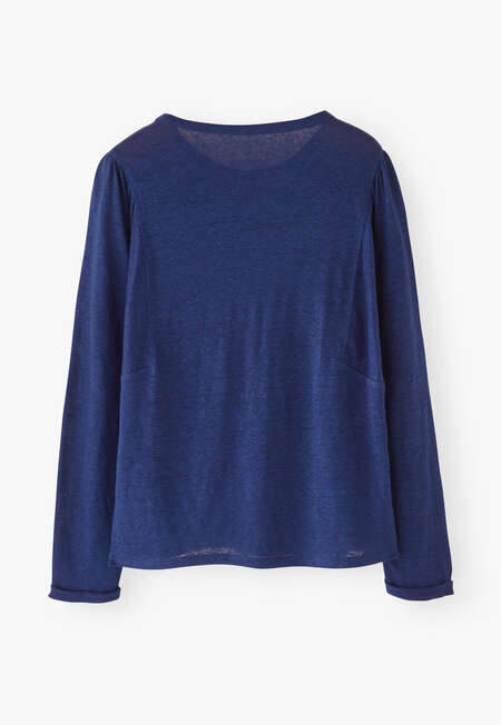 Lang&auml;rmliges Oberteil, Dunkles Navy, completeTheLook