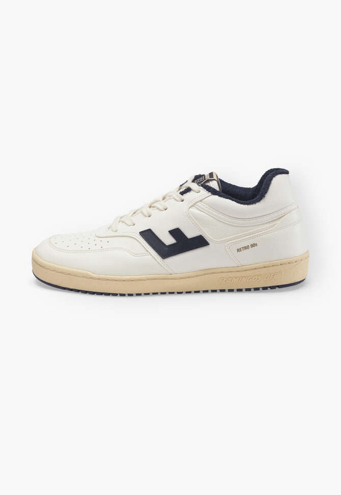 Schn&uuml;r-Sneaker, Wei&szlig;/Vanille/Navyblau, completeTheLook