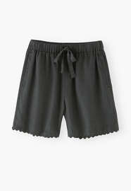 Shorts, Schwarzes Flaschengr&uuml;n, webstill