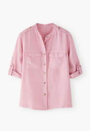 Safari-Bluse, Ros&eacute;, webstill
