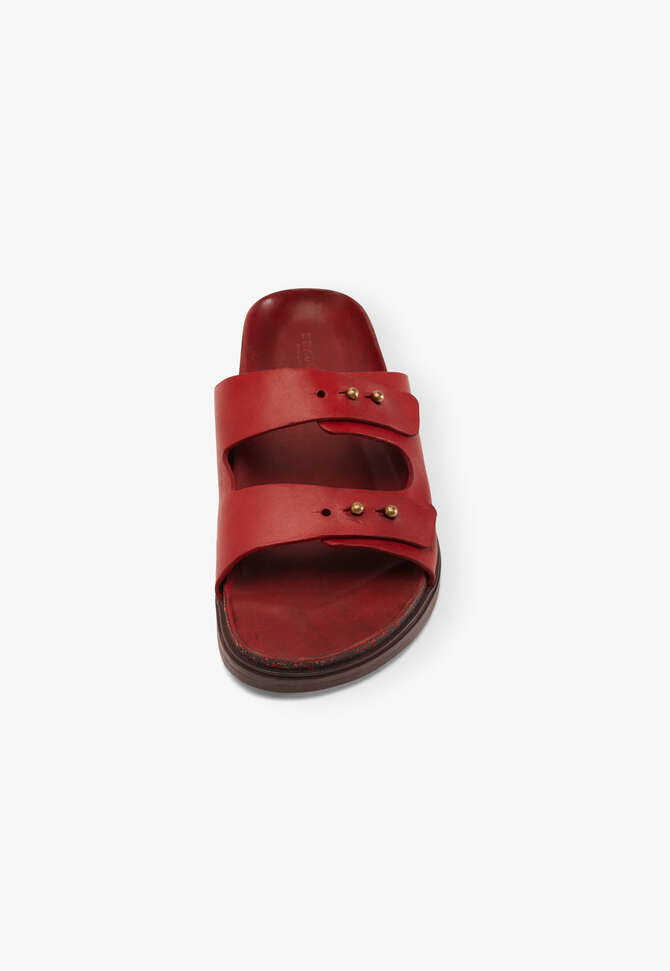 Doppelriemige Sandalen, Rot, completeTheLook
