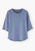 Loopback-T-Shirt, Denim, webstill