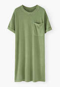 T-Shirt-Kleid, Zartes Apfelgr&uuml;n, webstill