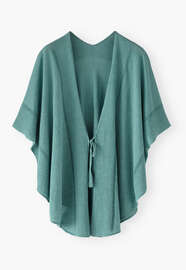 Kimono-Cardigan, Zartes Aqua, webstill