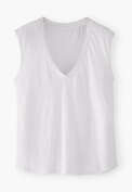 Tank-Top aus Jersey, Wei&szlig;, webstill