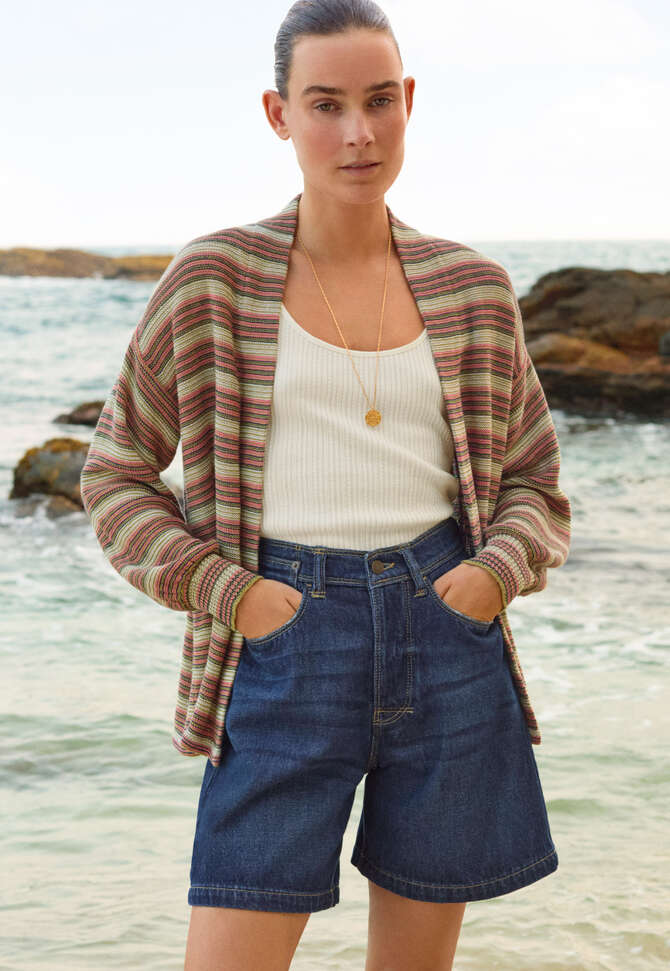 Denim-Shorts, Dunkle Waschung, completeTheLook