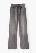 Boyfriend Jeans, Graue Waschung, webstill