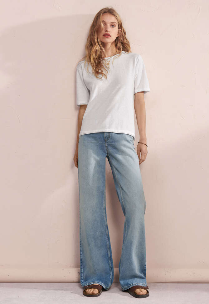Kastiges T-Shirt, Wei&szlig;, completeTheLook