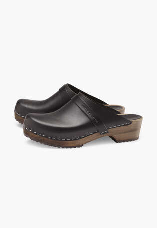 Clogs, Schwarz, webstill