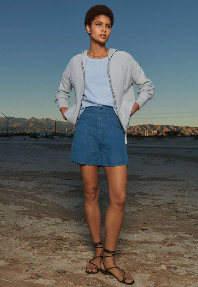 Strick-Hoodie, Eisblau, completeTheLook