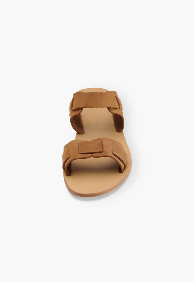 Doppelriemige Sandalen, Hellbraun, completeTheLook