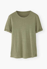 Jersey-T-Shirt, Salbeigr&uuml;n, webstill