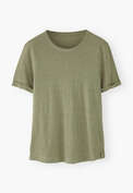 Jersey-T-Shirt, Salbeigr&uuml;n, webstill