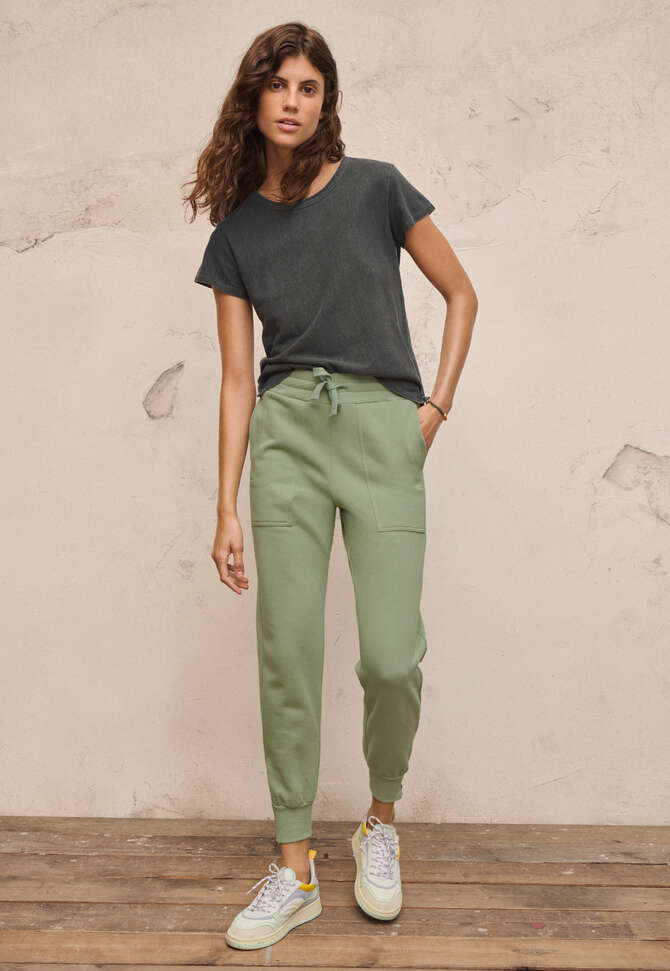Jersey-Jogginghose, Helles Farngr&uuml;n, completeTheLook