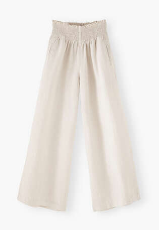 Culotte, Elfenbein, webstill