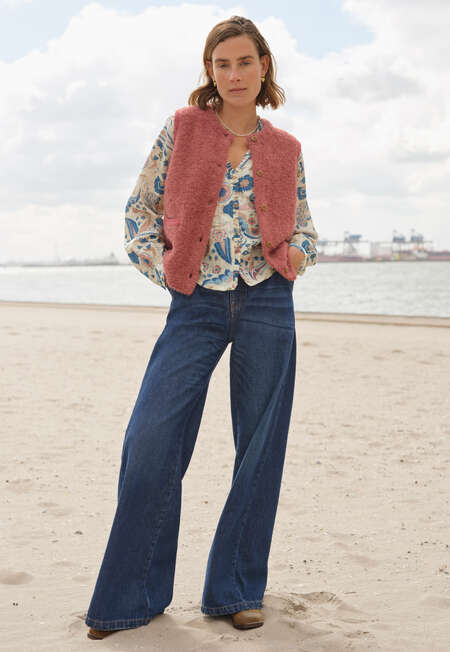 Strickweste, Beere, completeTheLook