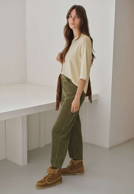 Horseshoe-Cordhose, Dunkles Khaki, completeTheLook