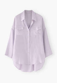 Oversize-Hemd, Zartes Lavendellila, webstill