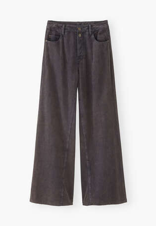 Cordhose, Kohlschwarz, webstill