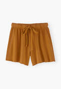 Jersey-Shorts, Goldener Honig, webstill