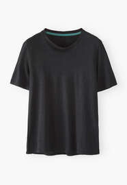 Jersey-T-Shirt, Schwarz, webstill