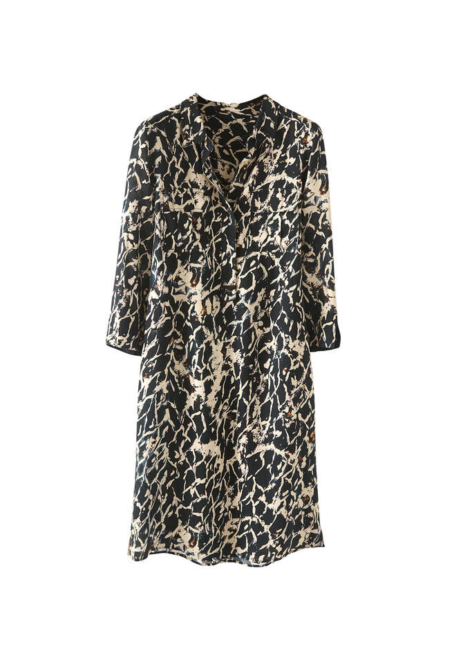 Utility-Kleid mit Print, Tiefes Petrolblau, completeTheLook