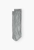 Schimmernde Socken, Silber, webstill
