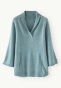 Pullover mit weiten &Auml;rmeln, Cerulean-Grau, webstill