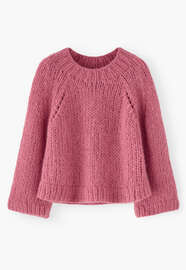 Handgestrickter Pullover, Rougeros&eacute;, webstill