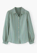 Gestreifte Bluse, Entenei, webstill